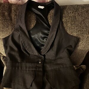 Studio Y Sleek Black Women's Vest